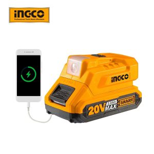 Đế chuyển đổi sạc pin cổng USB A - 5V/1A 12V/0.5A INGCO CUCLI2022 - Đồ nghề, dụng cụ cầm tay, máy móc thiết bị INGCO chính hã