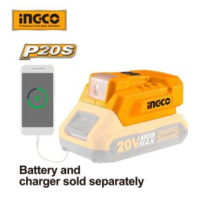 Đế chuyển đổi sạc pin cổng USB A - 5V/1A 12V/0.5A INGCO CUCLI2022 - Đồ nghề, dụng cụ cầm tay, máy móc thiết bị INGCO chính hã