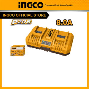 Đế sạc pin đôi 20V dòng sạc 8.0Ah INGCO FCLI2082 - Đồ nghề, dụng cụ cầm tay, máy móc thiết bị INGCO chính hãng, giá tốt - hìn