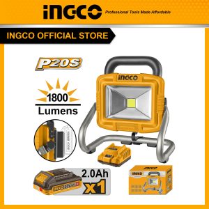 Đèn làm việc pin INGCO CWLI20258 20V-20W, 2 chế độ sáng - Đồ nghề, dụng cụ cầm tay, máy móc thiết bị INGCO chính hãng, giá tố