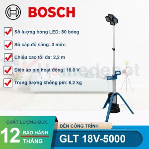 Đèn công trình dùng Pin Bosch 18V GLT 18V-5000 (SOLO) - hình ảnh sản phẩm