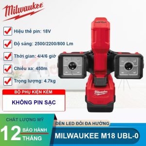 Đèn LED đôi đa hướng Milwaukee M18 UBL-0 - hình ảnh sản phẩm