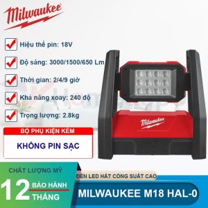 Đèn LED hắt công suất cao Milwaukee M18 HAL-0 - hình ảnh sản phẩm