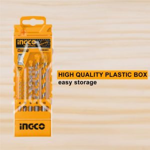 Bộ 5 mũi khoan bê tông Ingco đuôi trơn AKD3051 - Đồ nghề, dụng cụ cầm tay, máy móc thiết bị INGCO chính hãng, giá tốt - hình