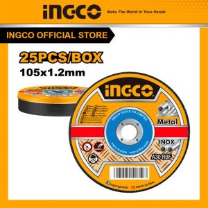 Hộp 25 đĩa cắt sắt, kim loại INGCO MCD1210525 - Đồ nghề, dụng cụ cầm tay, máy móc thiết bị INGCO chính hãng, giá tốt - hình ả