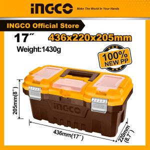 Hộp đựng dụng cụ khóa kim loại 17'' INGCO PBX1702 - hình ảnh sản phẩm