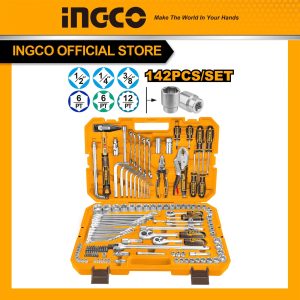 Hộp đồ nghề INGCO 142 chi tiết HKTHP21421 - Đồ nghề, dụng cụ cầm tay, máy móc thiết bị INGCO chính hãng, giá tốt
