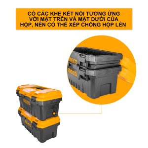 Hộp đựng công cụ khóa nhựa 17'' INGCO PBX1701 - góc nhìn 3