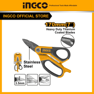 Kéo cắt dây điện inox mạ titan dài 170mm INGCO HES051708 - hình ảnh sản phẩm
