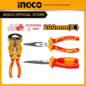 Kìm mũi nhọn cách điện - 8 inch INGCO HILNP28208 - Đồ nghề, dụng cụ cầm tay, máy móc thiết bị INGCO chính hãng, giá tốt - hìn