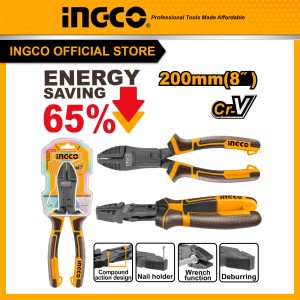 Kìm răng đa năng 8 inch trợ lực 65% thép Crv INGCO HCCP58200 - Đồ nghề, dụng cụ cầm tay, máy móc thiết bị INGCO chính hãng, giá tốt