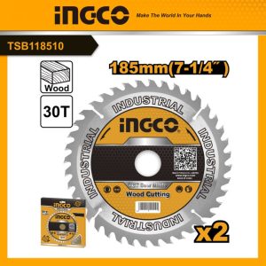 Lưỡi cắt gỗ 185mm 30 răng INGCO TSB118510 - Đồ nghề, dụng cụ cầm tay, máy móc thiết bị INGCO chính hãng, giá tốt - hình ảnh s