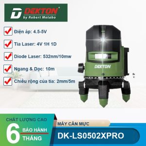 Máy Cân Bằng Laser 5 Tia Xanh Dekton DK-LS0502XPRO - hình ảnh sản phẩm