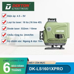 Máy cân mực 16 tia laser xanh Dekton DK-LS1601XPRO - hình ảnh sản phẩm