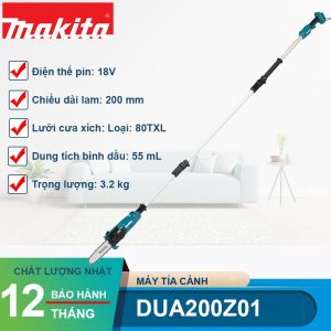 Máy cưa cành trên cao dùng pin 18V Makita DUA200Z01 - hình ảnh sản phẩm