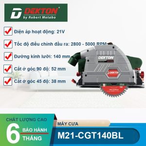 Máy cưa đĩa trượt dùng pin 21V Dekton M21-CGT140BL - hình ảnh sản phẩm
