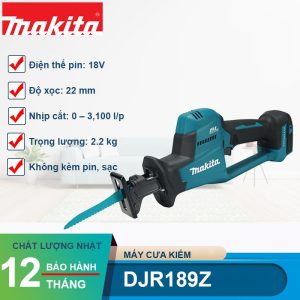 Máy cưa kiếm dùng pin 18V Makita DJR189Z - hình ảnh sản phẩm