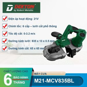 Máy cưa vòng dùng pin 21V Dekton M21-MCV835BL - hình ảnh sản phẩm
