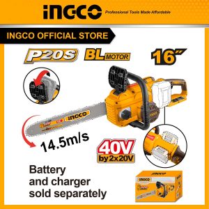 Máy cưa xích dùng pin Ingco CGSLI40168 16 inch