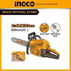 Máy cưa xích INGCO GCS5602411 chạy xăng 24 inch - Đồ nghề, dụng cụ cầm tay, máy móc thiết bị INGCO chính hãng, giá tốt - hình