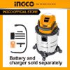 Máy hút bụi dùng pin INGCO CVLI2005E 20V (chưa kèm pin sạc) - Đồ nghề, dụng cụ cầm tay, máy móc thiết bị INGCO chính hãng, gi