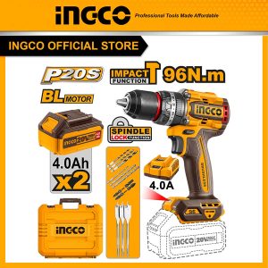 Máy khoan pin 20V ba chức năng có búa motor không chổi than, lực siết 96Nm Ingco CIDLI20968 - Đồ nghề, dụng cụ cầm tay, máy móc thiết bị INGCO...