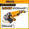 Máy mài góc 2400W cốt M14 đĩa 230mm INGCO AG24008 - Đồ nghề, dụng cụ cầm tay, máy móc thiết bị INGCO chính hãng, giá tốt - hì