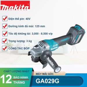 Máy mài góc dùng pin 40V XGT Makita GA029GM201/GA029GZ - hình ảnh sản phẩm