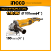Máy mài góc ingco 1100W AG1100382 trục D10, đĩa cắt 100mm dễ sử dụng cho Thợ và Gia Đình mài, cắt, đánh bóng - Đồ nghề, dụng