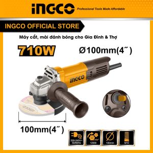 Máy mài góc INGCO AG71182 710W công tắc đuôi cốt M10 đường kính đĩa cắt 100mm