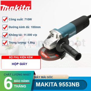Máy mài góc Makita 9553NB 710W - BAO GIÁ TOÀN THỊ TRƯỜNG - hình ảnh sản phẩm