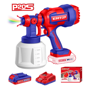 Máy phun sơn dùng pin EMTOP ELSG20042 ( Kèm 1 pin 2Ah & 1 sạc ) - hình ảnh sản phẩm