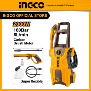 Máy rửa xe tăng áp 2000W motor dây đồng INGCO HPWR20018 - Đồ nghề, dụng cụ cầm tay, máy móc thiết bị INGCO chính hãng, giá tốt