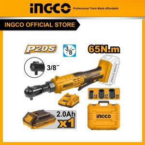 Máy siết bu lông góc pin INGCO CDRLI2060152 20V-65Nm - Đồ nghề, dụng cụ cầm tay, máy móc thiết bị INGCO chính hãng, giá tốt