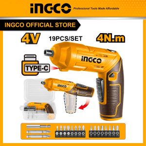 Máy siết vít dùng pin 4V Ingco CSDLI0442 4Nm gập và duỗi thẳng - Đồ nghề, dụng cụ cầm tay, máy móc thiết bị INGCO chính hãng, giá tốt