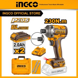Máy siết vít pin 20V motor không chổi than, lực siết 230Nm Ingco CIRLI2023 - Đồ nghề, dụng cụ cầm tay, máy móc thiết bị INGCO chính hãng, giá tốt