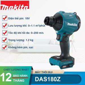 Máy thổi bụi dùng pin 18V Makita DAS180Z - hình ảnh sản phẩm