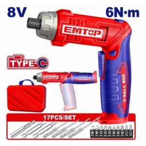 Máy vặn vít dùng pin 8V EMTOP ECSR0803 - hình ảnh sản phẩm