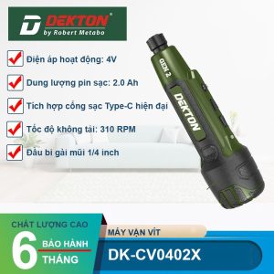 Máy vặn vít mini dùng pin 4V Dekton DK-CV0402X - hình ảnh sản phẩm