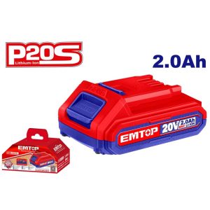 Pin Lithium-Ion 20V 2.0Ah Emtop EBPK20011 - hình ảnh sản phẩm