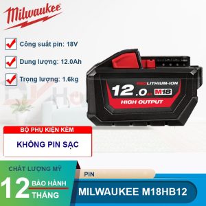 Pin Milwaukee M18HB12 18V 12.0Ah - hình ảnh sản phẩm