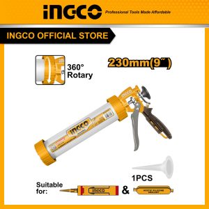 Súng bắn keo silicon bằng tay INGCO HCG0109 230mm khung nhôm - Đồ nghề, dụng cụ cầm tay, máy móc thiết bị INGCO chính hãng, g