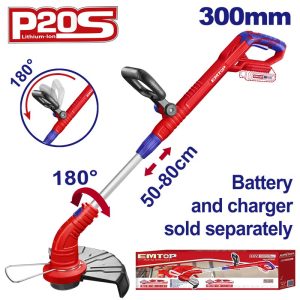 Thân máy cắt cỏ dùng pin 20V Emtop ELGT20018 - hình ảnh sản phẩm