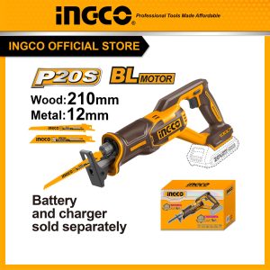 Thân máy cưa kiếm pin 20V không chổi than INGCO CRSLI2108 (chưa kèm pin sạc) - Đồ nghề, dụng cụ cầm tay, máy móc thiết bị INGCO chính hãng, giá tốt