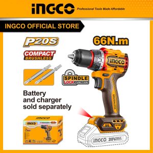 Thân máy khoan pin 20V (không búa) motor không chổi than, lực siết 55Nm Ingco CDLI206681 - Đồ nghề, dụng cụ cầm tay, máy móc thiết bị INGCO chính...