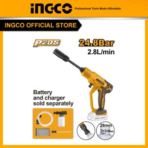 Thân máy rửa xe cầm tay dùng pin áp lực cao 20V INGCO CPWLI2036 (chưa kèm pin sạc) - Đồ nghề, dụng cụ cầm tay, máy móc thiết bị INGCO chính hãng,...