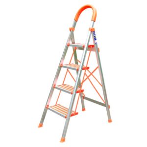 Thang nhôm ghế tay vịn 4 bậc chính hãng Nikawa NKA-04 - hình ảnh sản phẩm
