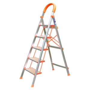 Thang nhôm ghế tay vịn 5 bậc chính hãng Nikawa NKA-05 - hình ảnh sản phẩm
