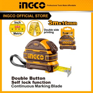 Thước cuộn INGCO 3m HSMT08316 - Đồ nghề, dụng cụ cầm tay, máy móc thiết bị INGCO chính hãng, giá tốt