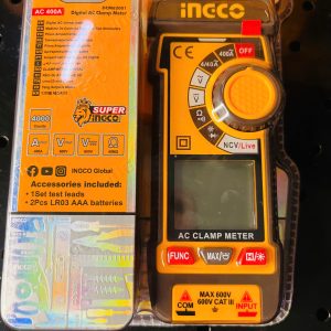Đồng hồ kẹp dòng INGCO DCM62001 400A AC, 4000 số đếm - Đồ nghề, dụng cụ cầm tay, máy móc thiết bị INGCO chính hãng, giá tốt